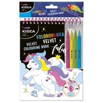 Opakowanie Kolorowanka Velvet D Kidea Jednorożec