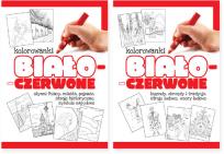 Okładka książki Kolorowanki biało-czerwone. Pakiet (części 1-2)