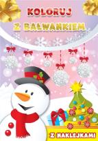 Okładka książki Koloruj z bałwankiem