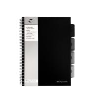 Opakowanie Kołozeszyt PUKKA BLACK B5 PROJECT BOOK czarny, kratka