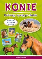 Okładka książki Konie. Koloruję i rysuję po śladzie