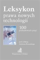 Okładka książki Leksykon prawa nowych technologii 100 podstawowych pojęć