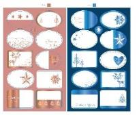 Opakowanie Naklejki do podpisywania prezentów / 2 arkusze