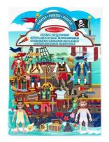 Opakowanie Naklejki wielorazowe wypukłe Piraci