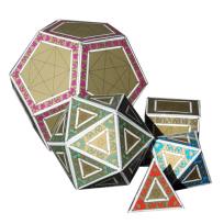 Opakowanie Pięć brył platońskich do samodzielnego złożenia