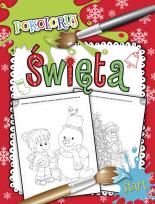 Okładka książki Pokoloruj Święta