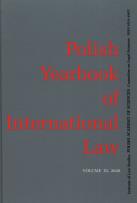 Opakowanie Polish Yearbook of International Law Tom XL