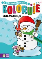 Okładka książki Przedszkolak koloruje. Bałwanek