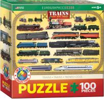 Opakowanie Puzzle 100 Smartkids Trains 6100-0090