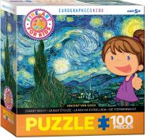 Opakowanie Puzzle 100 Smartkids Van Gogh Starry Night 6100-1204