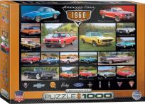 Opakowanie Puzzle 1000 Amerykańskie samochody lat 60-tych