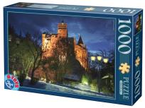 Opakowanie Puzzle 1000 Rumunia, Zamek Bran nocą