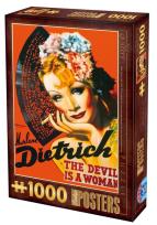Opakowanie Puzzle 1000 Stare plakaty, Marlene Dietrich
