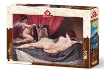 Opakowanie Puzzle 1500 Velazques, Wenus z amorem, 1651
