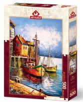 Opakowanie Puzzle 500 Pomarańczowy port