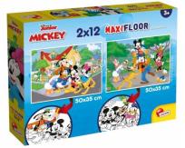 Opakowanie Puzzle MaxiFloor Mickey 2x12