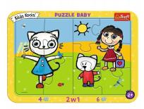 Opakowanie Puzzle Ramkowe Baby Szczęśliwa Kicia Kocia 80023