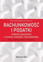 Okładka książki Rachunkowość i podatki wybrane zagadnienia