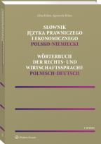 Okładka książki Słownik języka prawniczego i ekonomicznego polsko-niemiecki