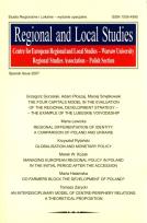 Opakowanie Studia Regionalne i lokalne 2007 specjalny