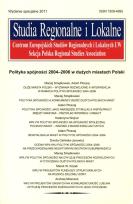 Opakowanie Studia Regionalne i lokalne 2011 specjalne