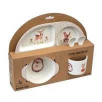 Opakowanie Zestaw Naczyń Dziecięcych z Melaminy 5 el.