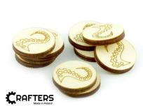 Opakowanie Znaczniki drewniane okrągłe macka 22x3mm 10szt