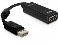 Opakowanie Adapter DELOCK 61849 (DisplayPort M - HDMI F; 0,20m; kolor czarny)