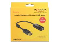 Opakowanie Adapter DELOCK 62609 (DisplayPort M - HDMI F; kolor czarny)