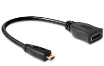 Opakowanie Adapter DELOCK 65391 (Micro HDMI M - HDMI F; 0,23m; kolor czarny)