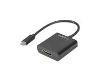 Opakowanie Adapter Lanberg AD-UC-HD-01 (USB typu C M - HDMI F; 0,15m; kolor czarny)