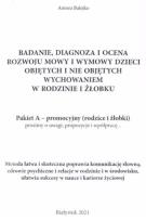 Okładka książki Badanie mowy pakiet A - promoc. rodzice i żłobki..