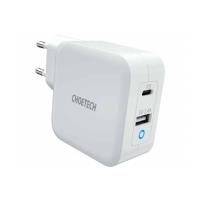 Opakowanie CHOETECH ULTRASZYBKA ŁADOWARKA SIECIOWA 2XUSB USB-C POWER DELIVERY 3.0 GAN 5.4A 65W PD8002