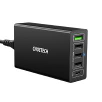 Opakowanie CHOETECH ULTRASZYBKA ŁADOWARKA SIECIOWA 5XUSB USB-C POWER DELIVERY QUICK CHARGE 3.0 13,2A 60W Q3-4U2Q