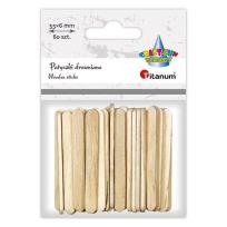 Opakowanie Drewniane patyczki proste 6x55mm 60szt