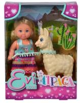 Opakowanie Evi na spacerze z alpaką