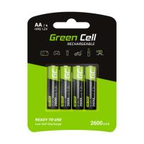 Opakowanie GREEN CELL AKUMULATORKI PALUSZKI 4X AA R6 2600MAH