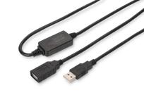 Opakowanie Kabel DIGITUS DA-73101 (USB M - USB F; 15m; kolor czarny)