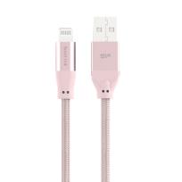 Opakowanie Kabel USB - Lightning  LK35AL 1M Mfi Nylon oplot Pink