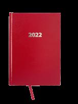 Opakowanie Kalendarz 2022 Ekonomiczny V1 A5 dzienny czerwony KKA5DE