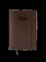 Opakowanie Kalendarz 2022 Lux z gumką V3 A5 dzienny brązowy KKA5DL