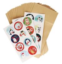 Opakowanie Kalendarz adwentowy Zestaw torebek + numerki 24szt