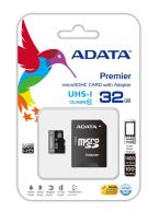 Opakowanie Karta pamięci ADATA Premier AUSDH32GUICL10-RA1 (32GB; Class 10, Class U1; Adapter)