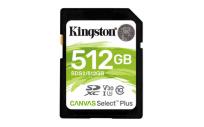 Opakowanie Karta pamięci Kingston Canvas Select Plus SDS2/512GB (512GB; Class U3, V30; Karta pamięci)