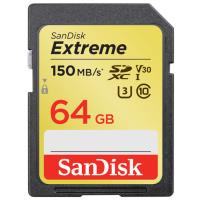 Opakowanie Karta pamięci SanDisk EXTREME SDSDXV6-064G-GNCIN (64GB; Class 10, Class U3, V30; Karta pamięci)