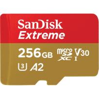 Opakowanie Karta pamięci SanDisk SDSQXA1-256G-GN6MA (256GB; Class 10, Class U3, V30; + adapter)