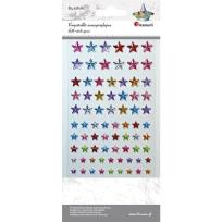 Opakowanie Kryształki samoprzylepne gwiazdki mix 84szt