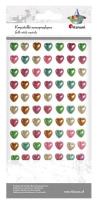 Opakowanie Kryształki samoprzylepne perełki serca mix 77szt