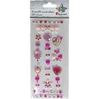 Opakowanie Kryształki samoprzylepne tatuaż/biżuteria mix