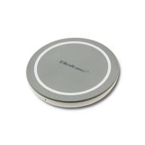 Opakowanie Ładowarka indukcyjna do smartfona Qoltec 51840 (USB typ C; kolor szary)